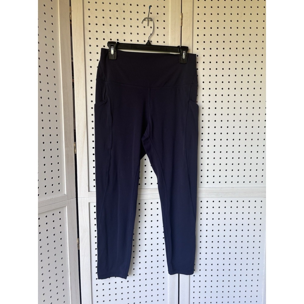 Quince Ultra-Form High-Rise Pocket Legging Navy Blue Size Lg